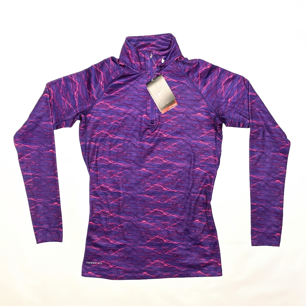 NWT Nike Pro M Therma-Fit 1/4 Zip Shirt Sweater Compression Activewear